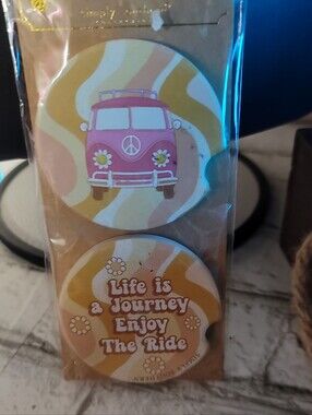 Simply Southern Pink Camper Phone Grip Set with Yellow & Cream Swirl